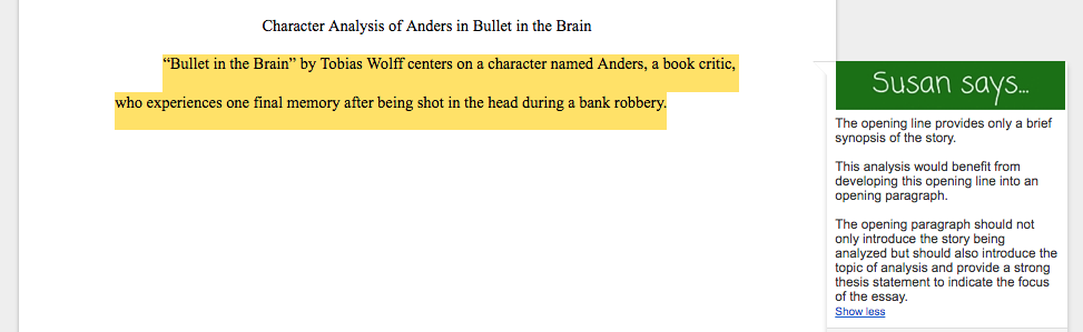  Character Analysis 2 Character Analysis Essay Examples With 